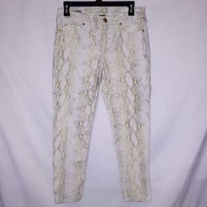 True Religion Pants Womens 29 White Mid Rise Super Skinny Halle Moto Legging